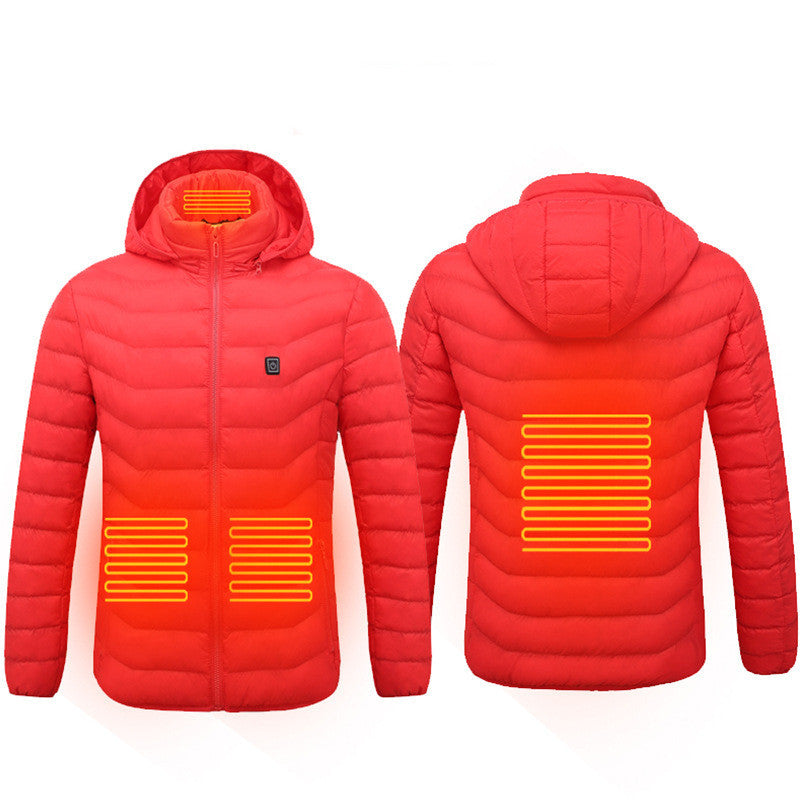 Heated USB Men's Winter Coat with Heating Vest