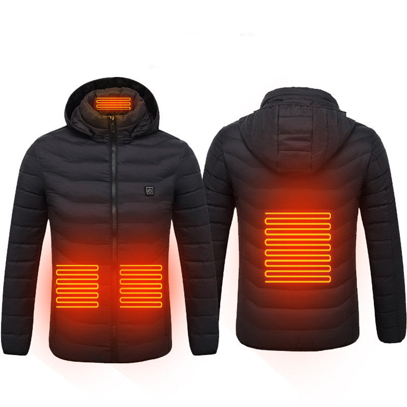 Heated USB Men's Winter Coat with Heating Vest