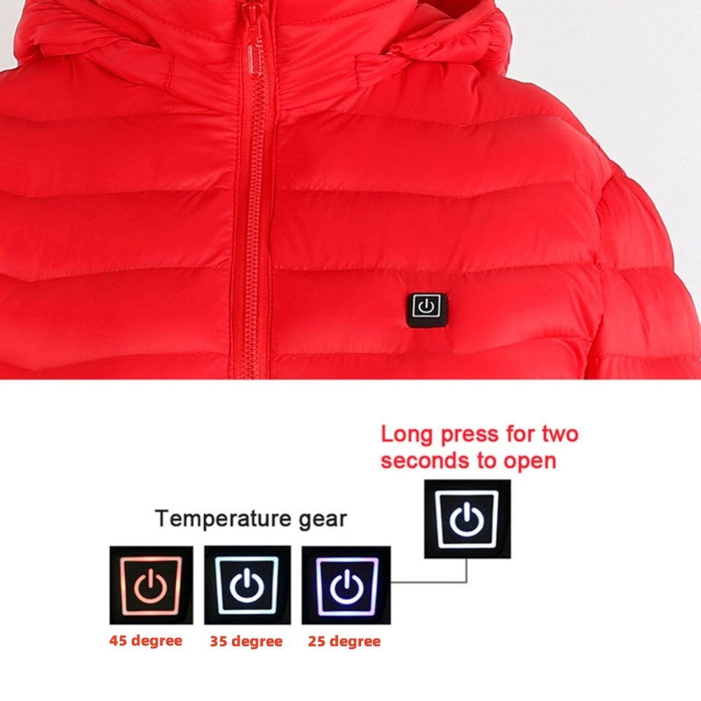 Heated USB Men's Winter Coat with Heating Vest