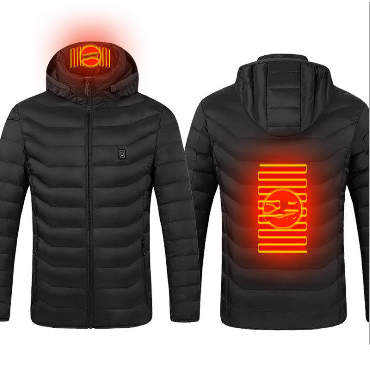 Heated USB Men's Winter Coat with Heating Vest