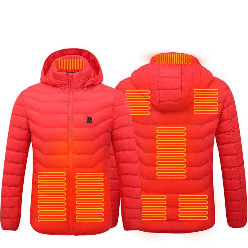 Heated USB Men's Winter Coat with Heating Vest