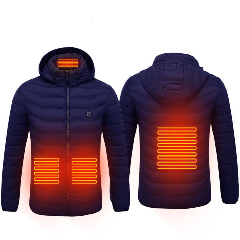 Heated USB Men's Winter Coat with Heating Vest
