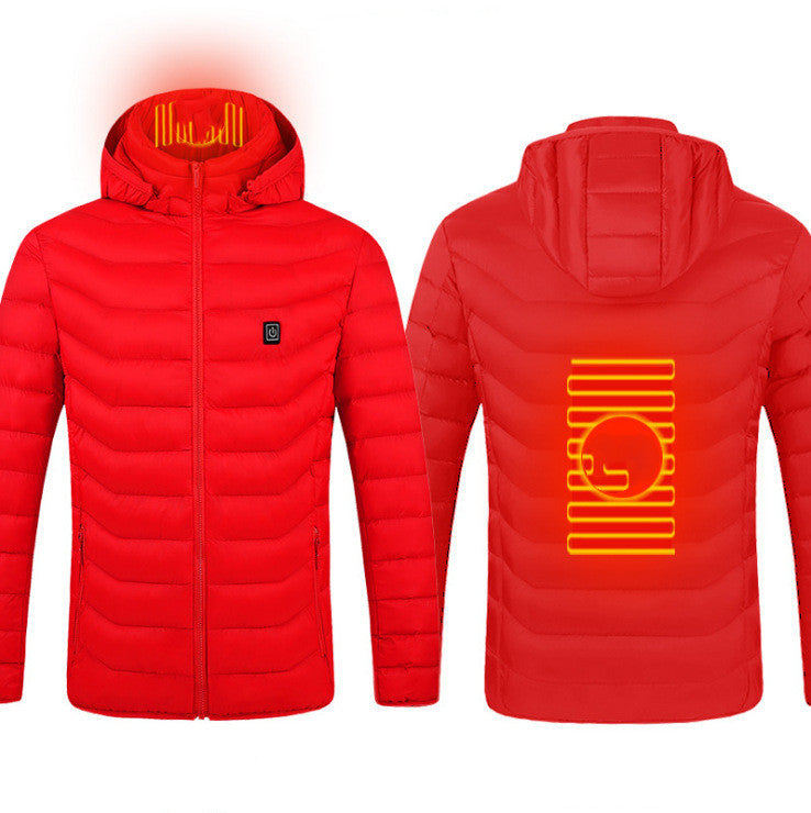 Heated USB Men's Winter Coat with Heating Vest