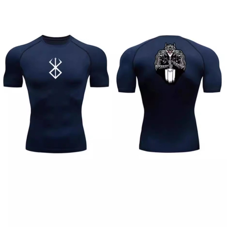 2025 Summer Cross-border Trade T-shirt 3D Printing Quick-drying Sports Fitness Simple Short-sleeved