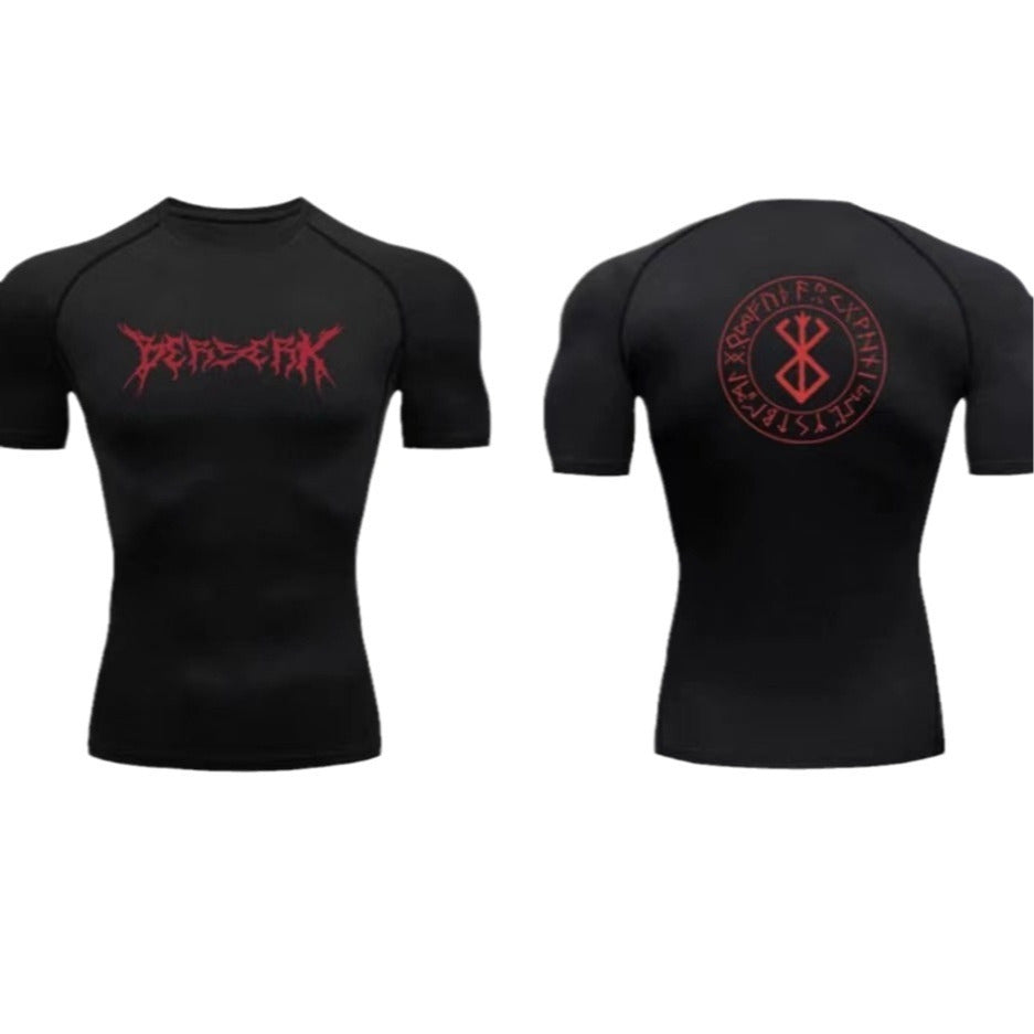 2025 Summer Cross-border Trade T-shirt 3D Printing Quick-drying Sports Fitness Simple Short-sleeved