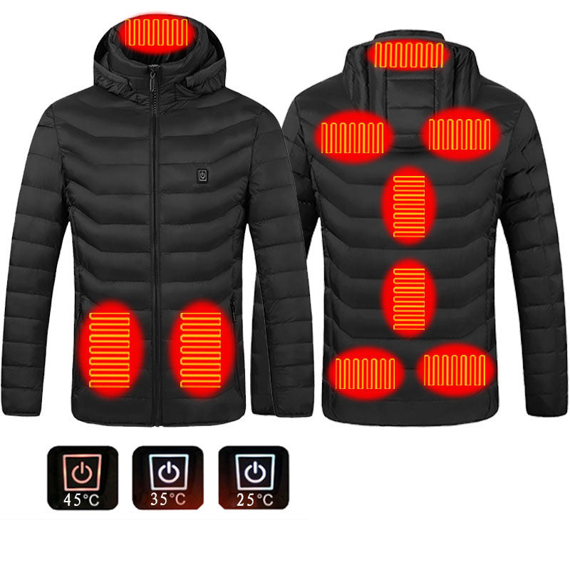 Heated USB Men's Winter Coat with Heating Vest