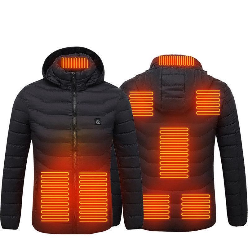 Heated USB Men's Winter Coat with Heating Vest