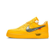 Nike Off-White Air Force 1 Low Ica University Gold