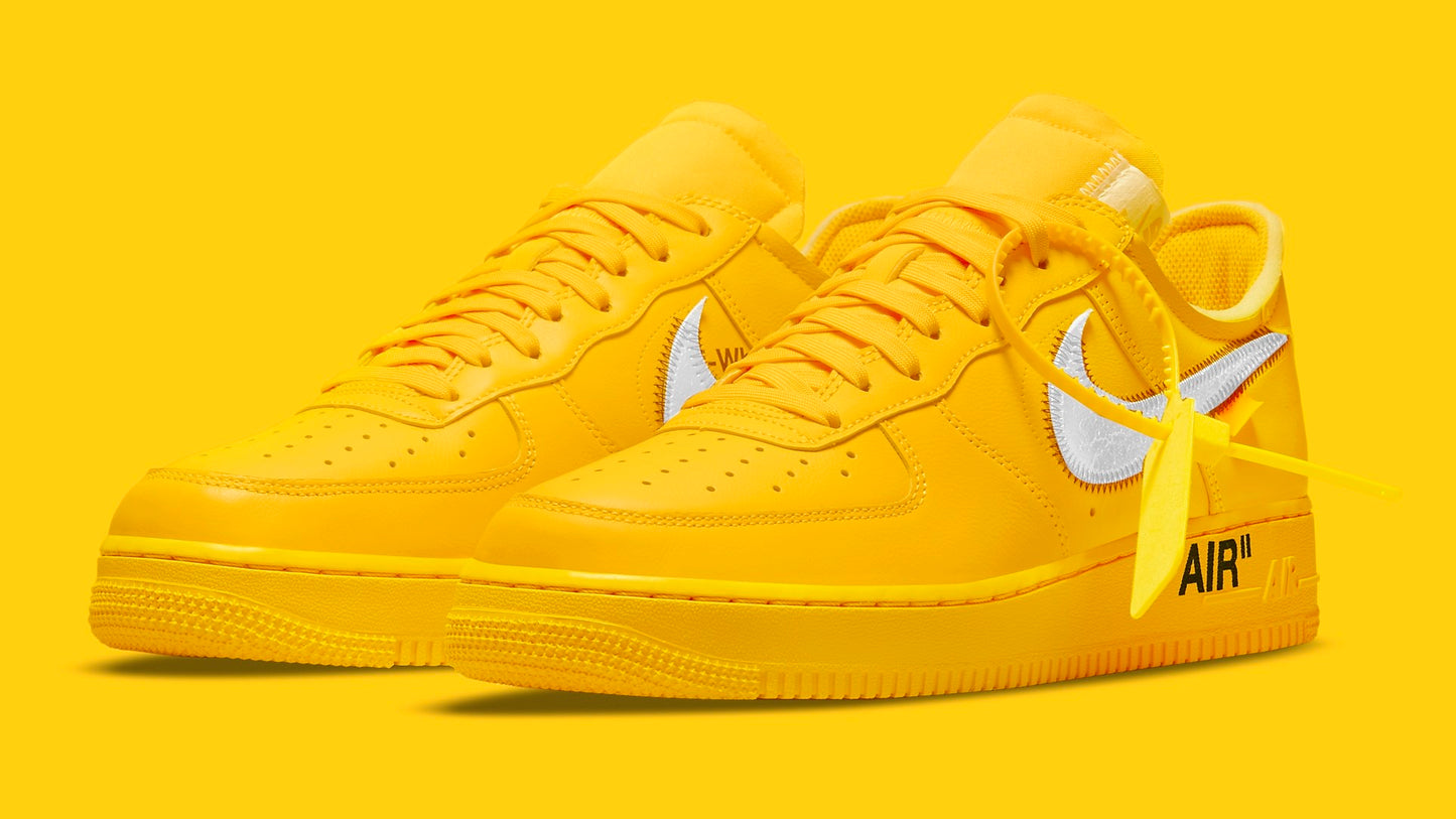 Nike Off-White Air Force 1 Low Ica University Gold