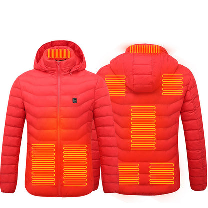 Heated USB Men's Winter Coat with Heating Vest