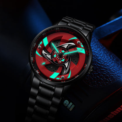 SVJ A Generation Of Modified Hub Men's Watch Cady Engine Clutch Locomotive Soul Rotating Waterproof Quartz Watch